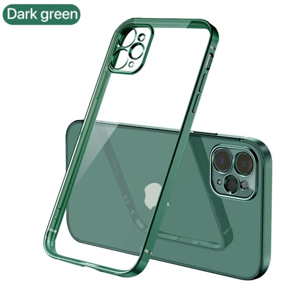EliteShield Luxury Plating Square Frame Case for iPhone 11/12/13/14 Pro Max - Image 3