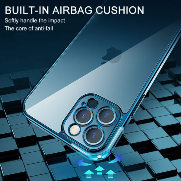 EliteShield Luxury Plating Square Frame Case for iPhone 11/12/13/14 Pro Max - Image 16