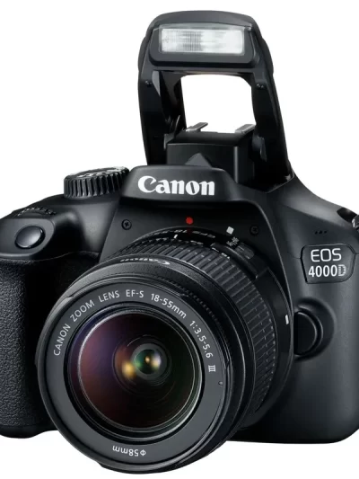 Canon EOS 4000D DSLR Camera with EF-S 18-55mm f/3.5-5.6 DC III Zoom Lens