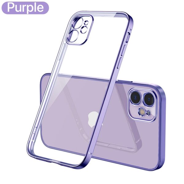 EliteShield Luxury Plating Square Frame Case for iPhone 11/12/13/14 Pro Max - Image 5