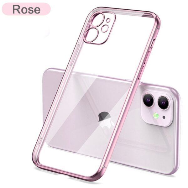 EliteShield Luxury Plating Square Frame Case for iPhone 11/12/13/14 Pro Max - Image 11