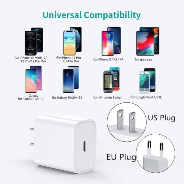 20W PD USB-C Charger: iPhone 13/12 Pro Max, Realme 8/7/6/5/4 GT 2, X, Q3 2, V15, 13/11/5/3/2 X50 - Image 6