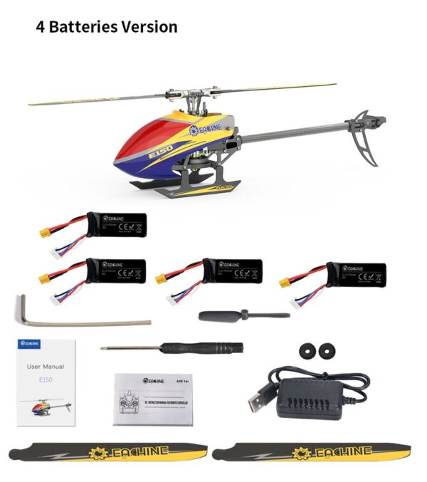 Eachine E150, 6CH 3D6G Brushless RC Helicopter - Image 7