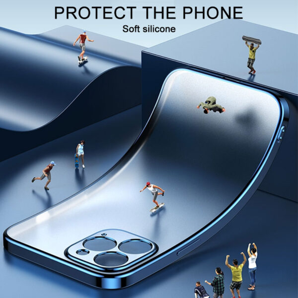 EliteShield Luxury Plating Square Frame Case for iPhone 11/12/13/14 Pro Max - Image 13