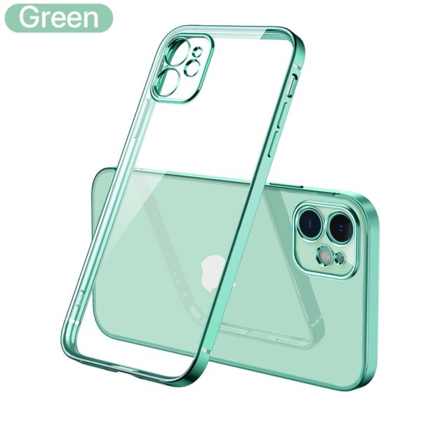 EliteShield Luxury Plating Square Frame Case for iPhone 11/12/13/14 Pro Max - Image 10