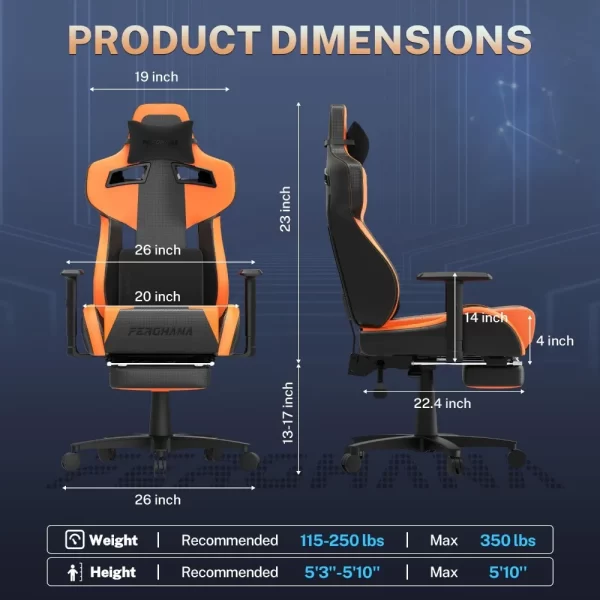 Leather Ergonomic Gaming Chair - Image 3