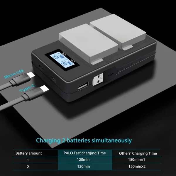 Batterie Battery + LCD Dual Charger - Image 2