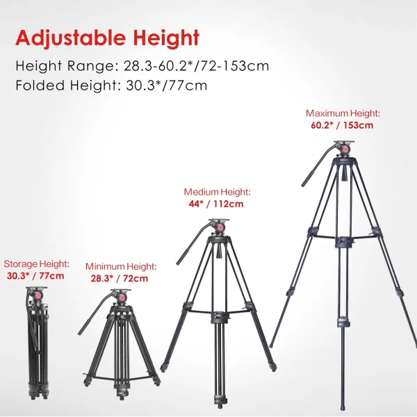 Heavy Duty Tripod for Camera - Image 4