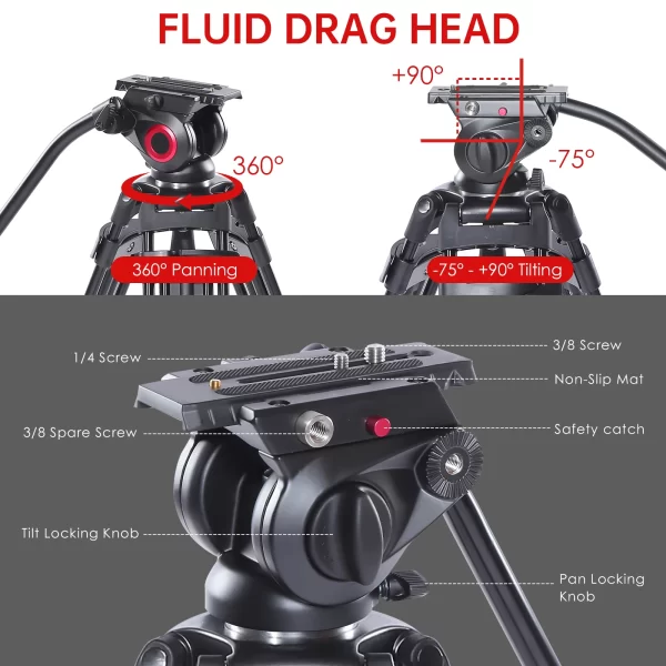Heavy Duty Tripod for Camera - Image 2
