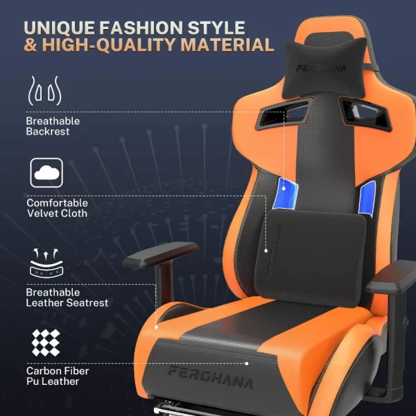 Leather Ergonomic Gaming Chair - Image 5
