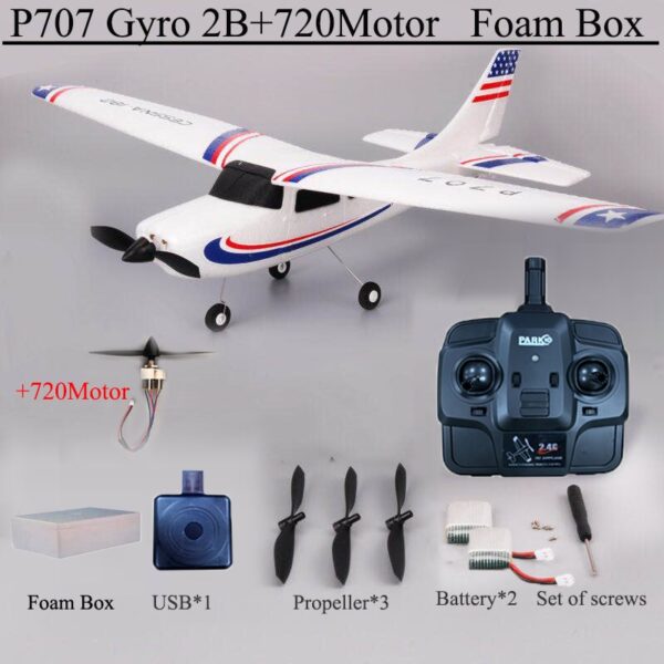 Park10 P707G RC Airplane, 3Ch, 2.4G Gyroscope - Image 20