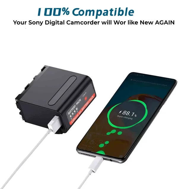 Canon battery with USB charging - Image 5