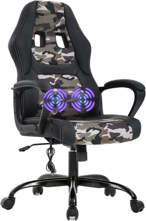 Ergonomic Gaming Chair With Massage Feature - Image 8