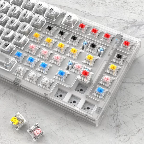 X75 Crystal Transparent Gamer Keyboard - Image 7