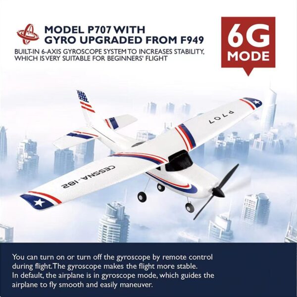 Park10 P707G RC Airplane, 3Ch, 2.4G Gyroscope - Image 14