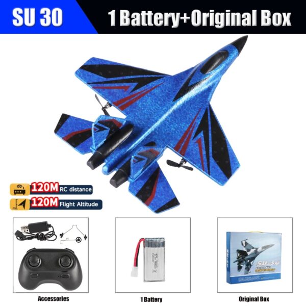 SU30 LED RC Plane, 2.4G EPP Foam Glider - Image 10