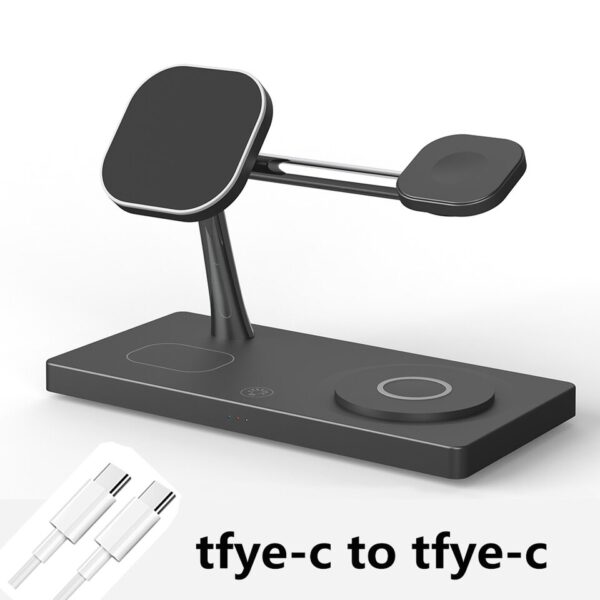 4-in-1 Wireless Charger: iPhone 14/13/12, AirPods 2/3, Apple Watch, Samsung S23/S22/Galaxy Watch - Image 10