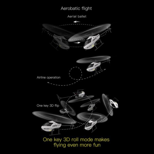 6-Axis 4-Ch Stunt RC Helicopter, Altitude Hold - Image 6
