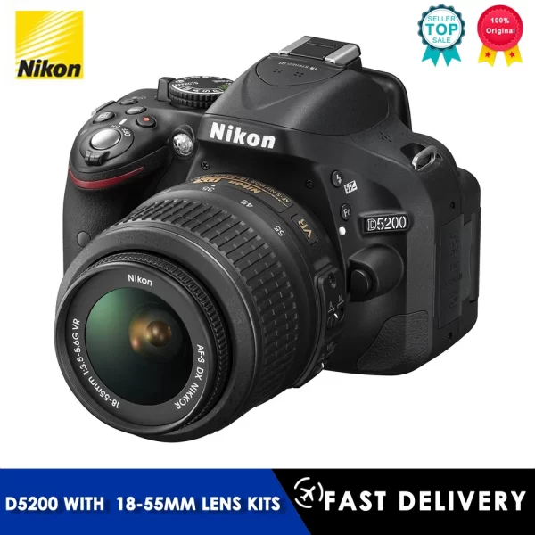 Nikon D5200 DSLR Camera Set with 18-55mm Lens - Image 2