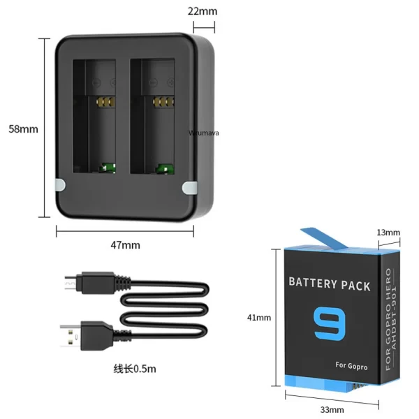 Dual Port Slot Double Battery Charger - Image 4
