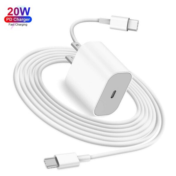 20W PD USB-C Charger: iPhone 13/12 Pro Max, Realme 8/7/6/5/4 GT 2, X, Q3 2, V15, 13/11/5/3/2 X50