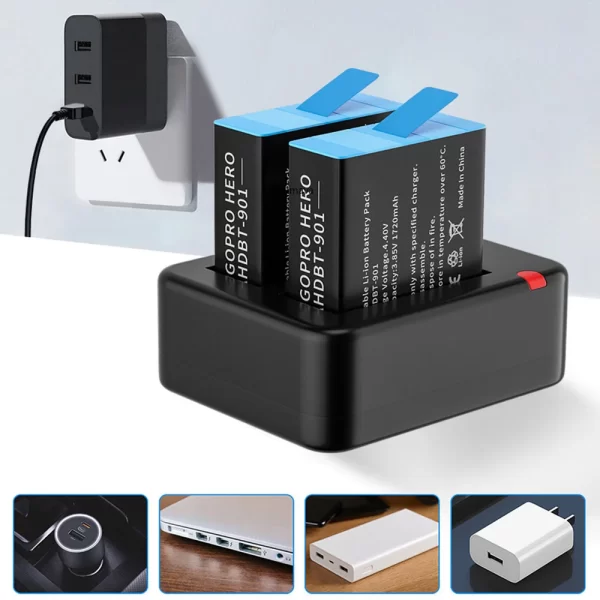 Dual Port Slot Double Battery Charger - Image 5