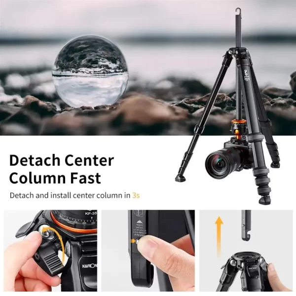 Ompact Travel Tripod  for DSRL Camera - Image 4