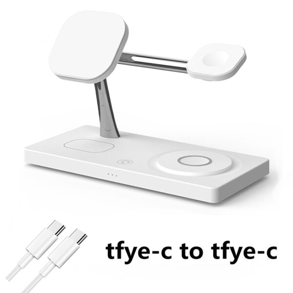 4-in-1 Wireless Charger: iPhone 14/13/12, AirPods 2/3, Apple Watch, Samsung S23/S22/Galaxy Watch - Image 6