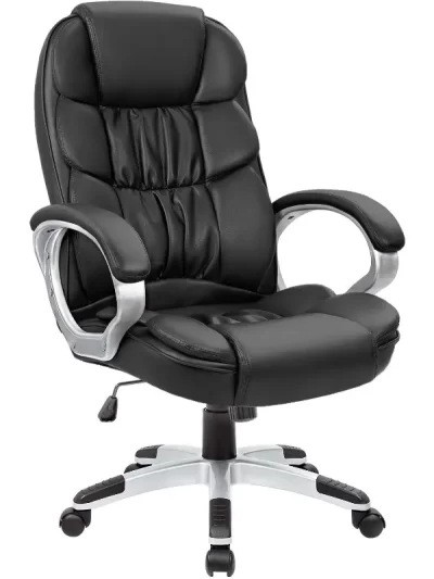 Homall Office Chair High Back Computer Desk Chair, PU Leather Adjustable Height Modern Executive Swivel Task Chair