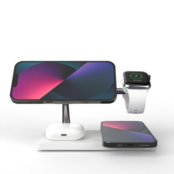 4-in-1 Wireless Charger: iPhone 14/13/12, AirPods 2/3, Apple Watch, Samsung S23/S22/Galaxy Watch - Image 12