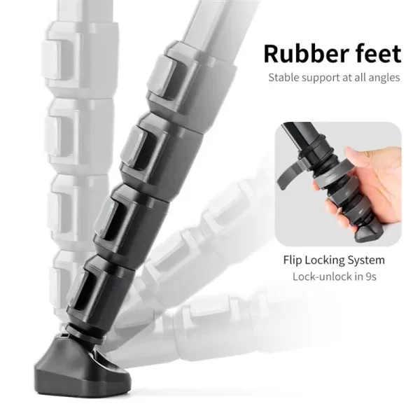 Ompact Travel Tripod  for DSRL Camera - Image 5