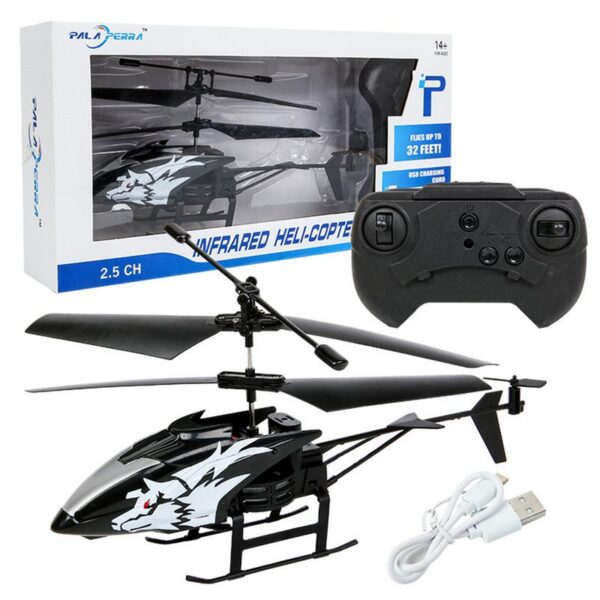 Wireless Remote Control Helicopter Alloy Aircraft Toy Smooth Flight Anti-Collision Children Plane Toys Birthday Gift