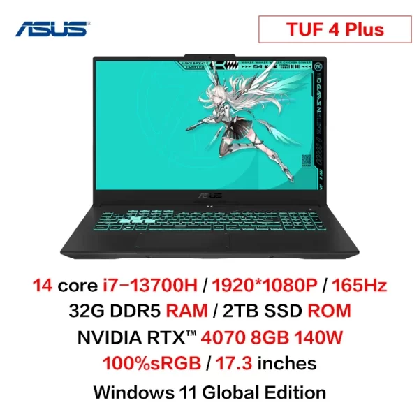 Asus TUF4 Plus Gaming Laptop Intel I7-13700H RTX4060 - Image 14