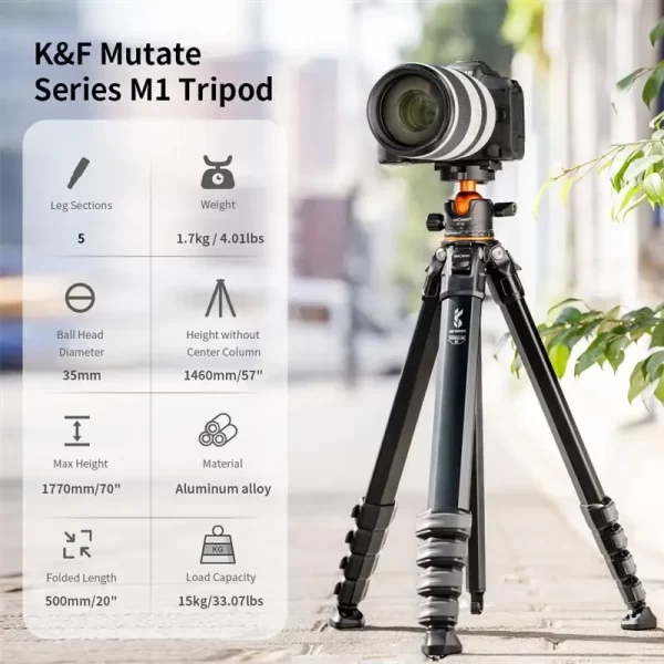 Ompact Travel Tripod  for DSRL Camera - Image 2