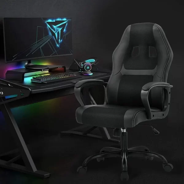 Ergonomic Gaming Chair With Massage Feature - Image 2