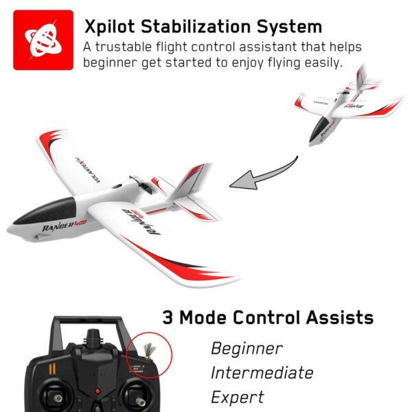 Ranger400 RC Glider, 3CH Xpilot, 2.4GHz RTF - Image 7